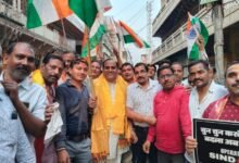 Photo of भाजपा द्वारा तिरंगा यात्रा का आयोजन, होली गेट से डीग गेट तक निकाली गई रैली